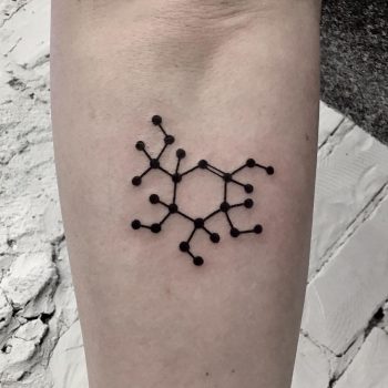 Glucose formula tattoo by Kevin Jenkins
