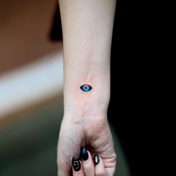 Hand-poked tiny eye by zzizziboy