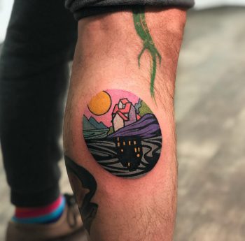 Home sweet home tattoo by Eugene Dusty Past