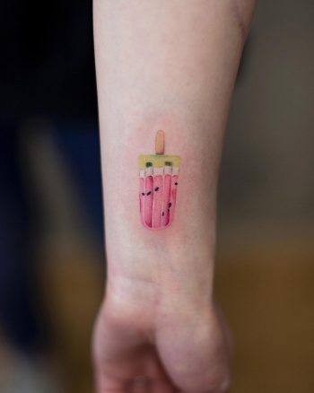 Ice cream tattoo by Aki Wong