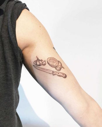Kitchen composition tattoo by️ Kelli Kikcio