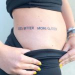 LESS BITTER MORE GLITTER by Hand Job Tattoo