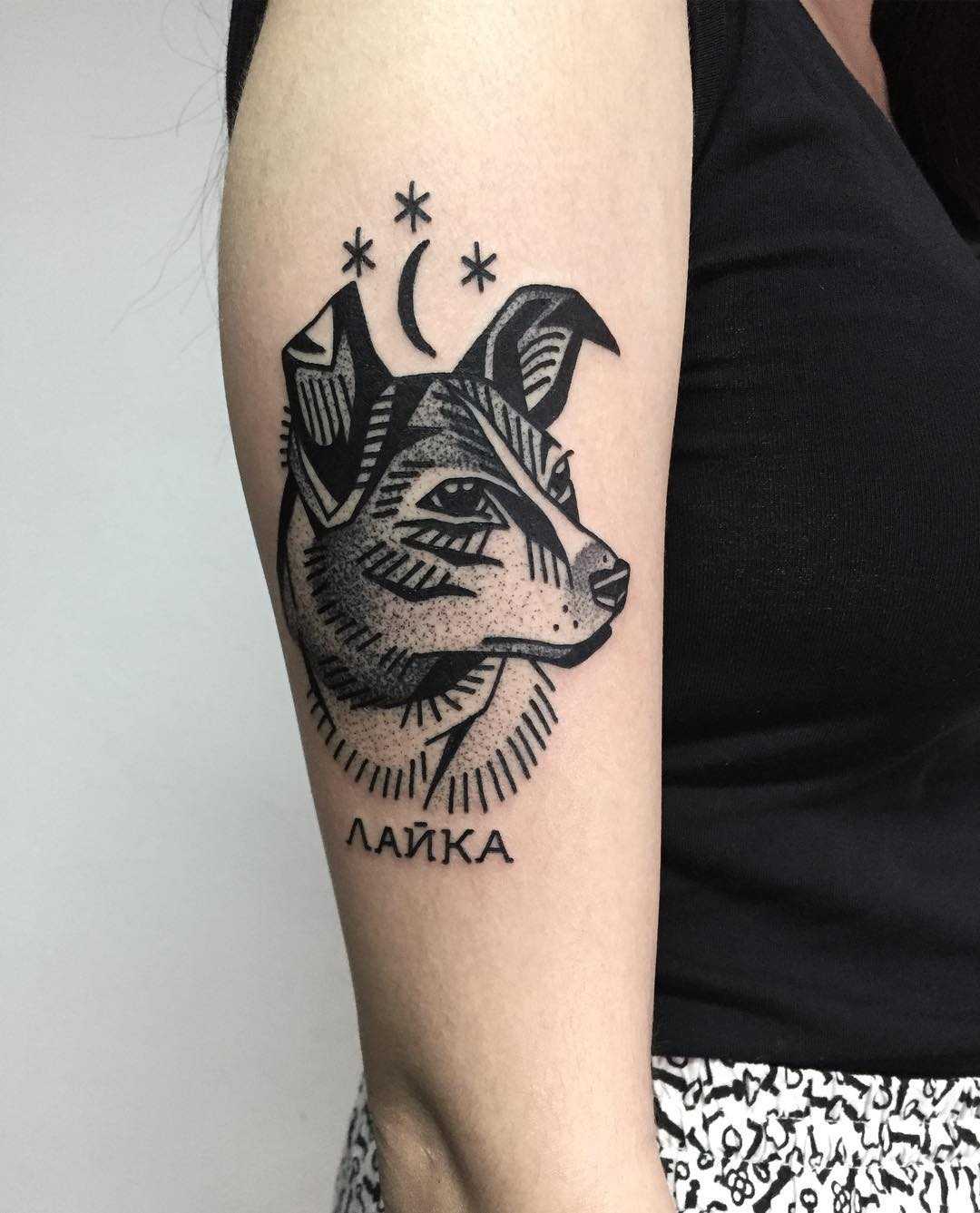 Laika tattoo by Miedoalvacio