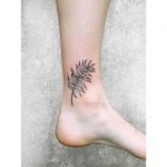 Little palm leaf tattoo by Zaya Hastra