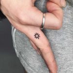 Little sun tattoo by Suki Lune