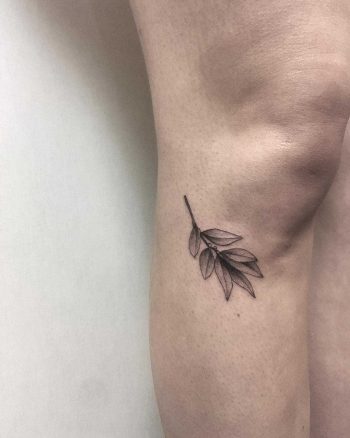 Little twig tattoo by tattooist Spence @zz tattoo