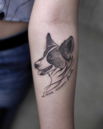 Love never fails tattoo by Aki Wong