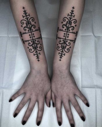 Matching ornaments by Tine DeFiore