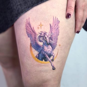 Pegasus tattoo by Eden Kozo