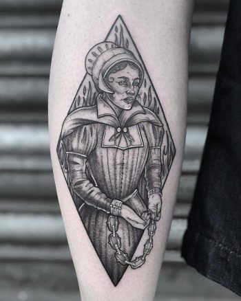 Pendle witch tattoo by Lozzy Bones