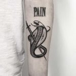 Pierced cobra tattoo by Pulled Poltergeist