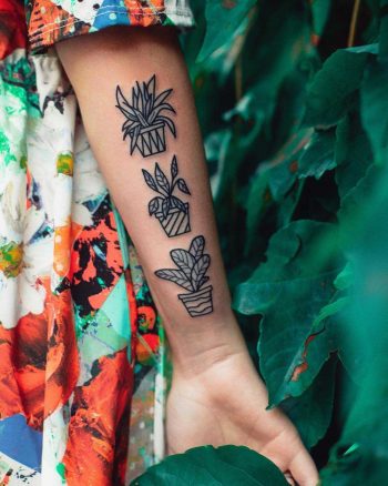 Plant collection tattoo by Dżudi Bazgrole