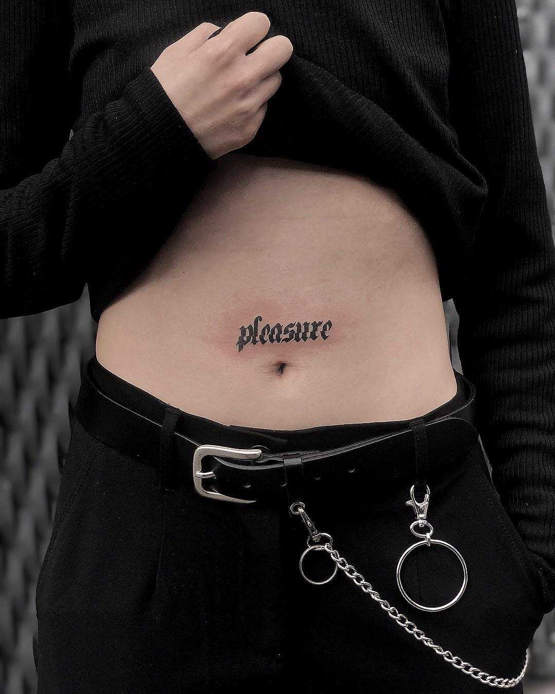 Pleasure tattoo by Loz McLean
