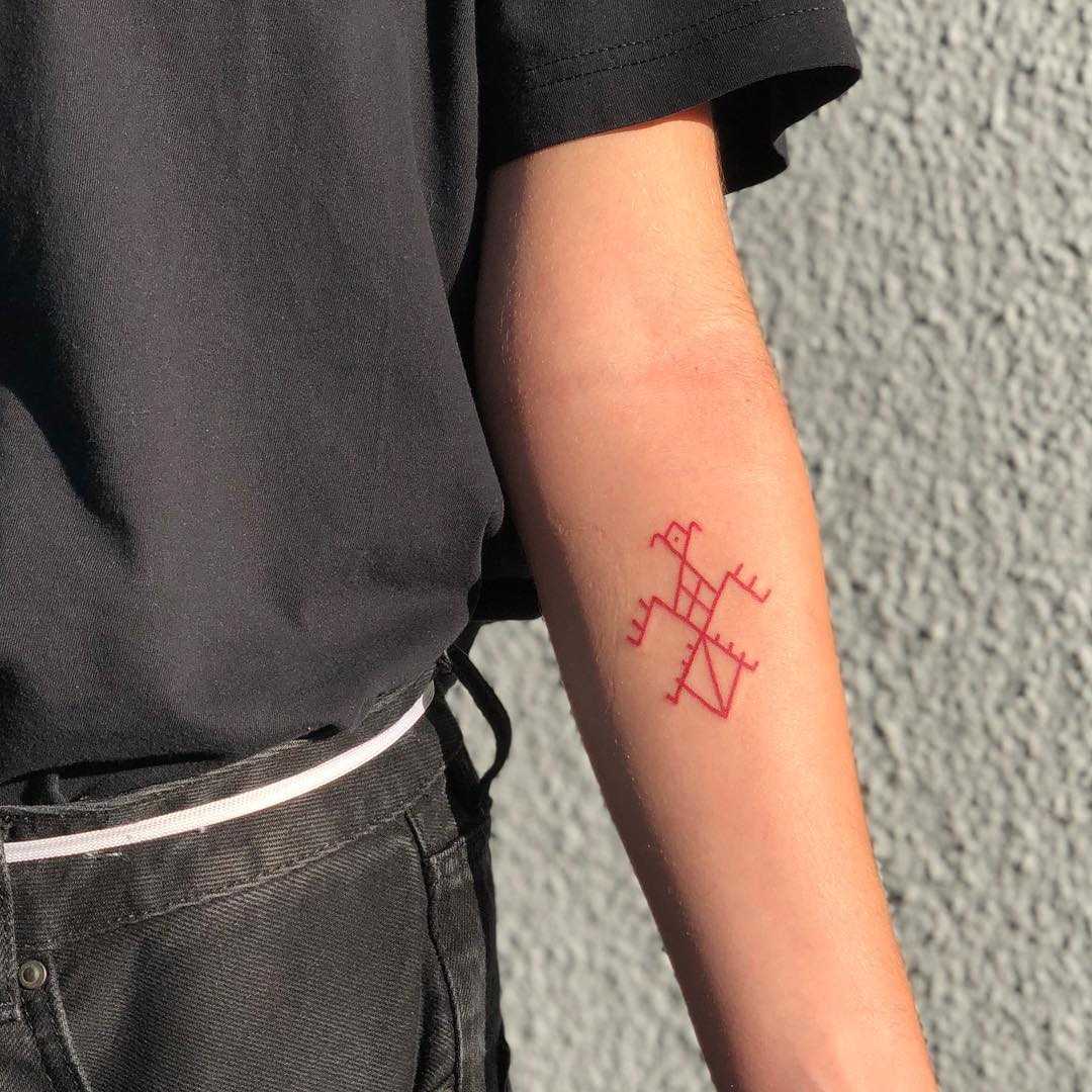 Protector symbol by Hand Job Tattoo