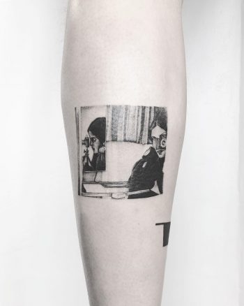 Self-portrait tattoo by Annelie Fransson