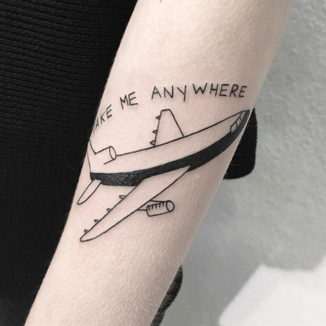 Take me anywhere tattoo by Julim Rosa