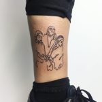 Tattoo of the Amrita Sher-Gil's Three Girls by Suki Lune