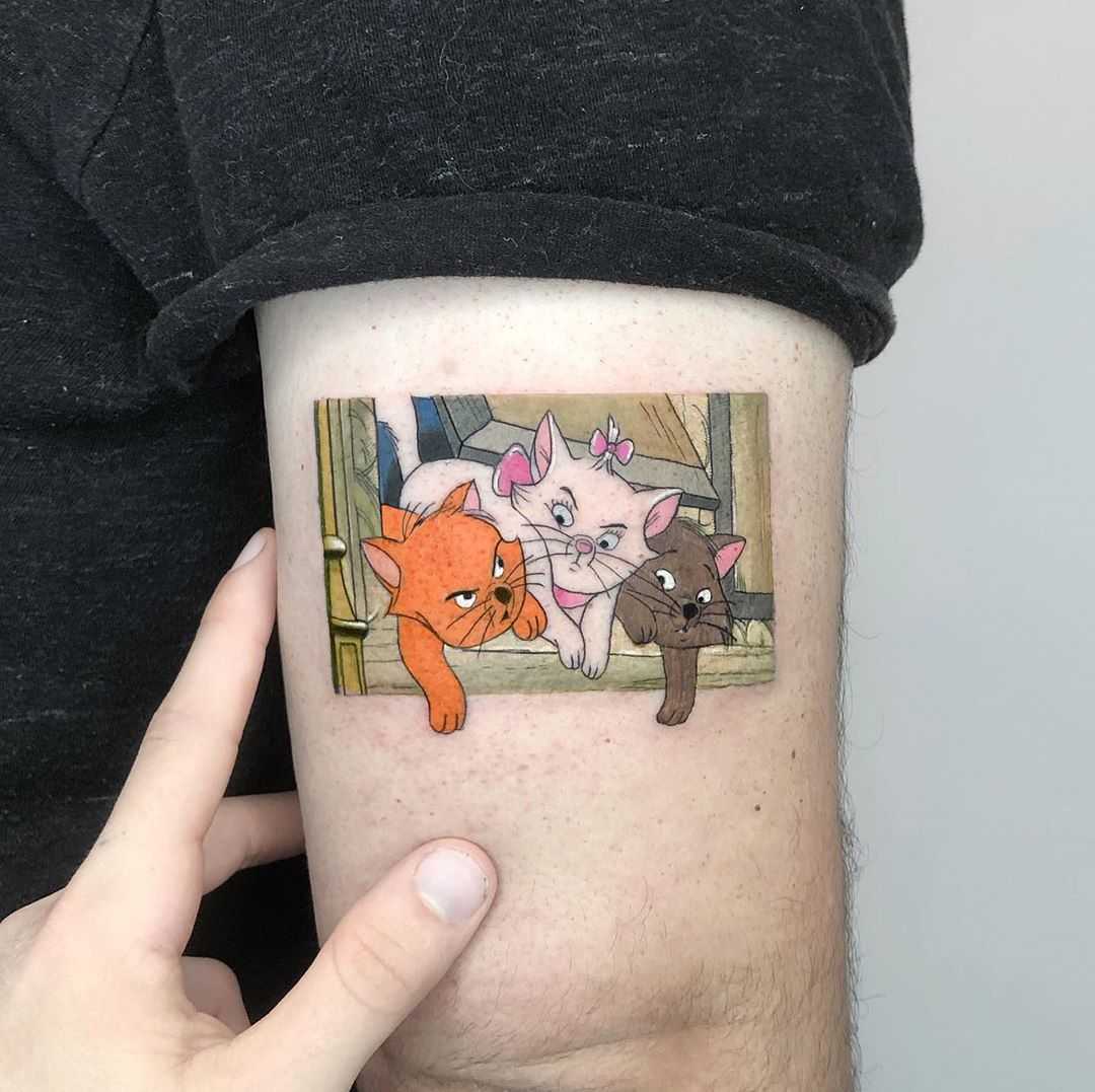 The Aristocats tattoo by Eden Kozo