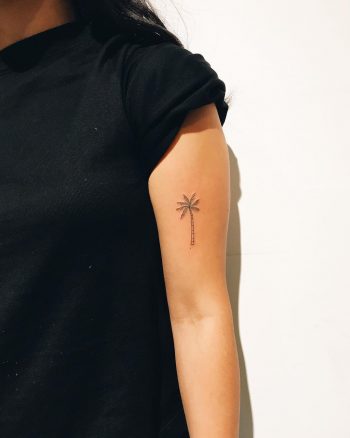 Tiny palm on the left arm Kelli Kikcio
