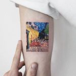 Van Gogh's Café terrace at night tattoo by Eden Kozo
