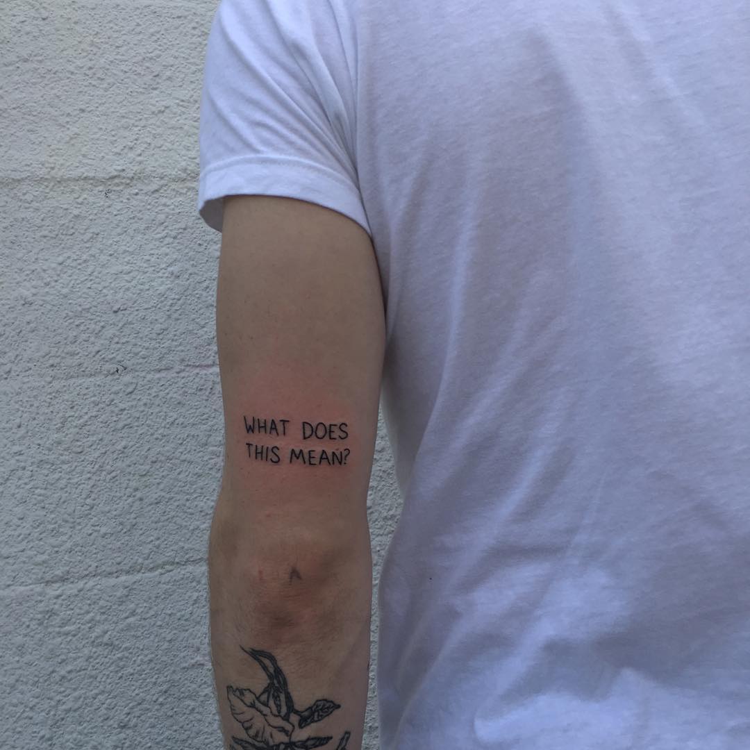 What does this mean tattoo by yeahdope