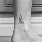 Yacht tattoo by Amanda Piejak