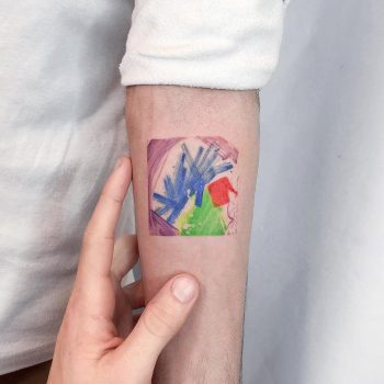 alt J album cover tattoo by Eden Kozo