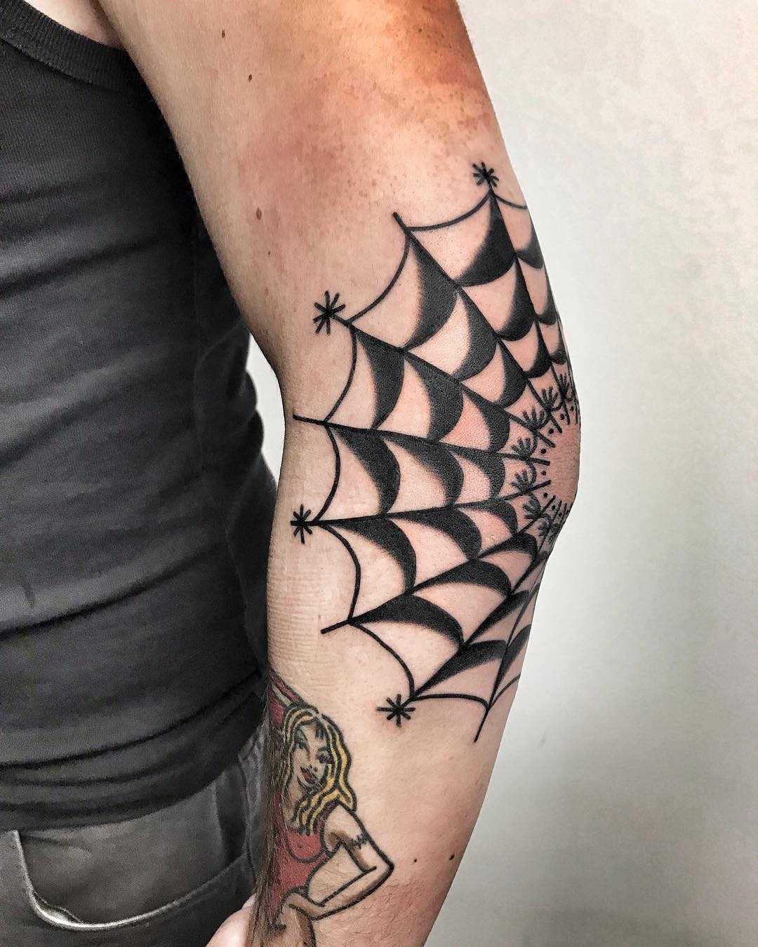 A black spider web by Mike Nofuck