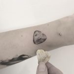 A heart from a sea tattoo by Annelie Fransson