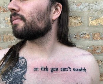 An itch you can't scratch tattoo by Tine DeFiore