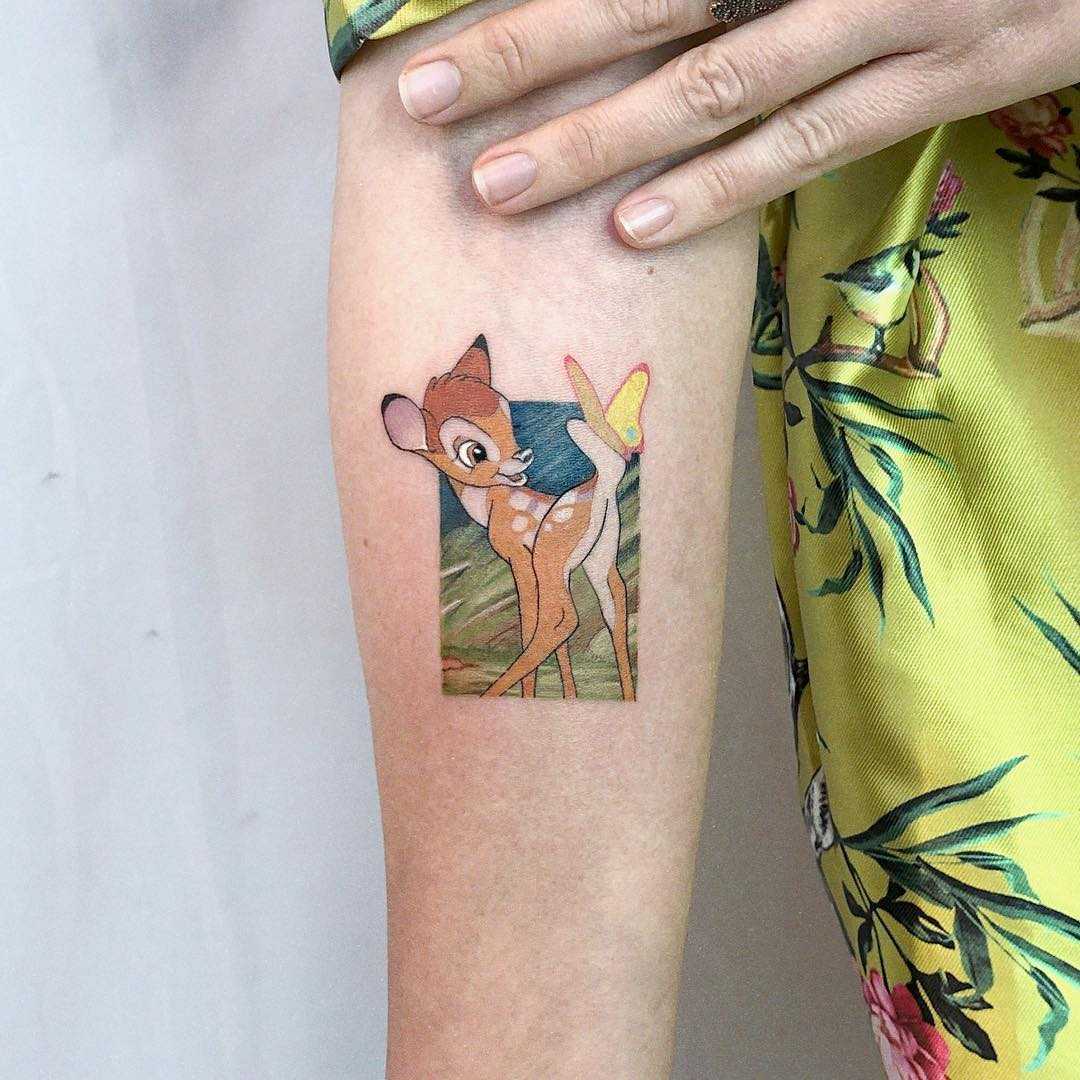 Bambi tattoo by Eden Kozo