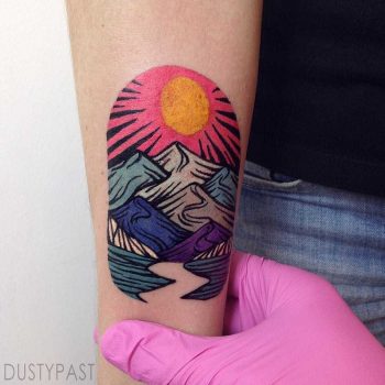 Beautiful mountainous landscape by Eugene Dusty Past