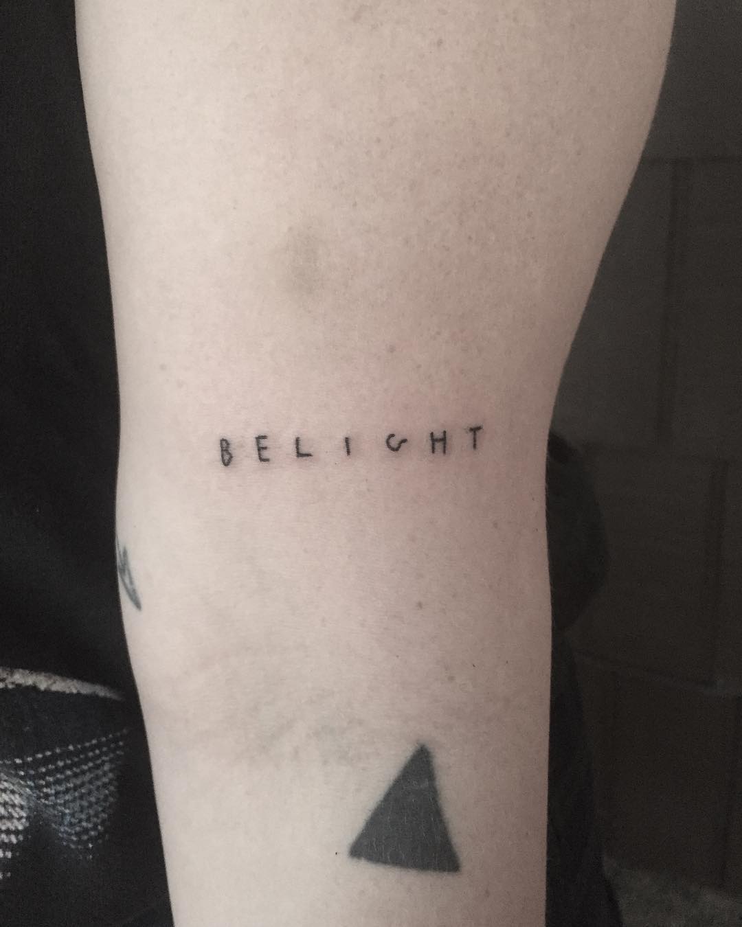 Belight tattoo by Robbie Ra Moore
