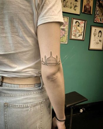 Brighton Pavilion tattoo by Kirk Budden