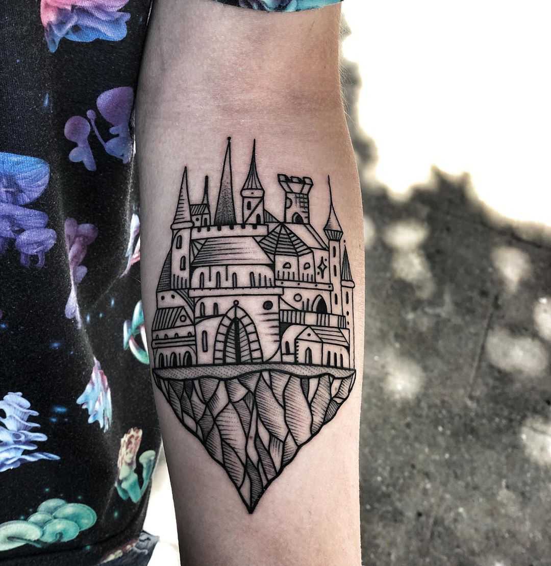 Castle on a rock by Mike Nofuck
