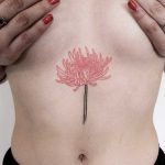 Chrysanthemum tattoo by Ann Gilberg