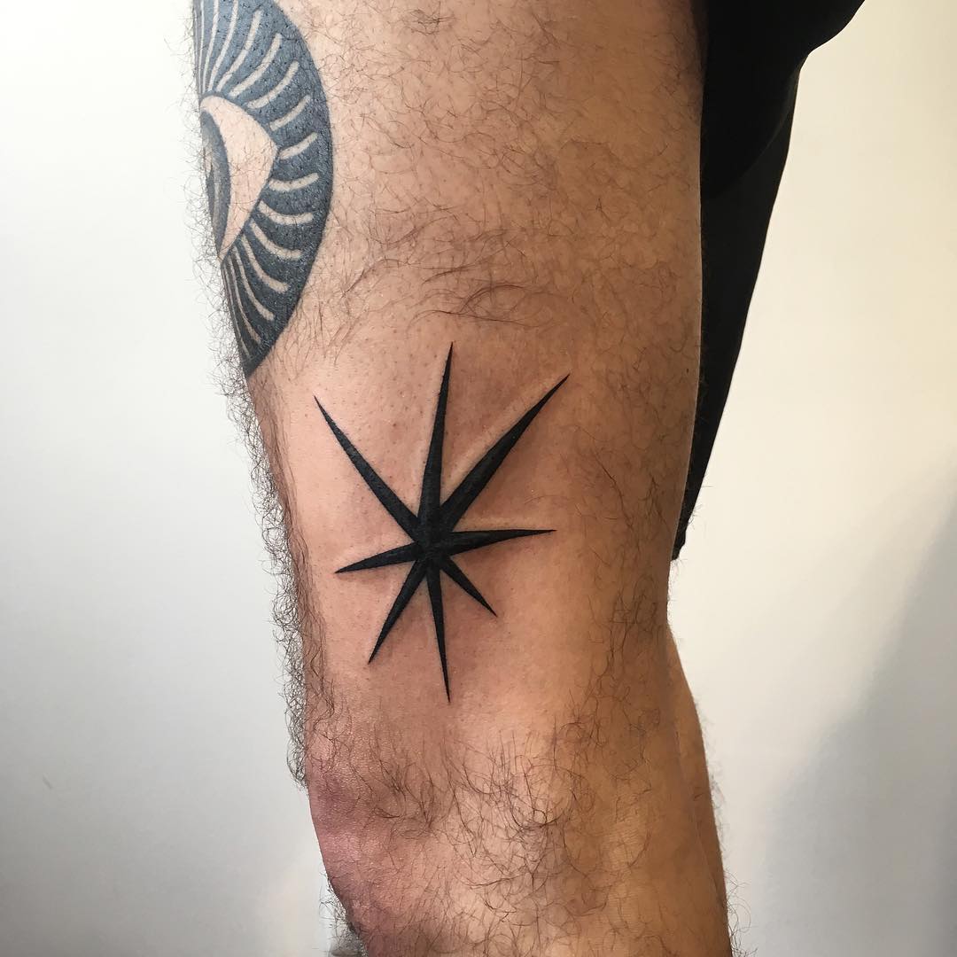 Cover up star tattoo by Agata Agataris