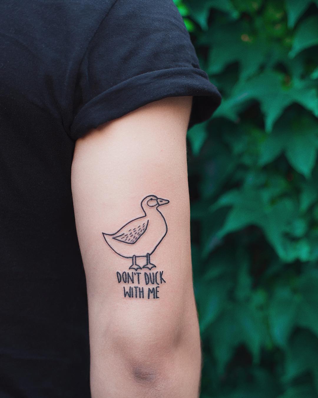 Don’t duck with me tattoo by Dżudi Bazgrole