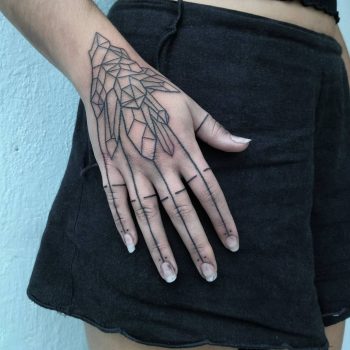 Geometry fingers by artist Meritattoon