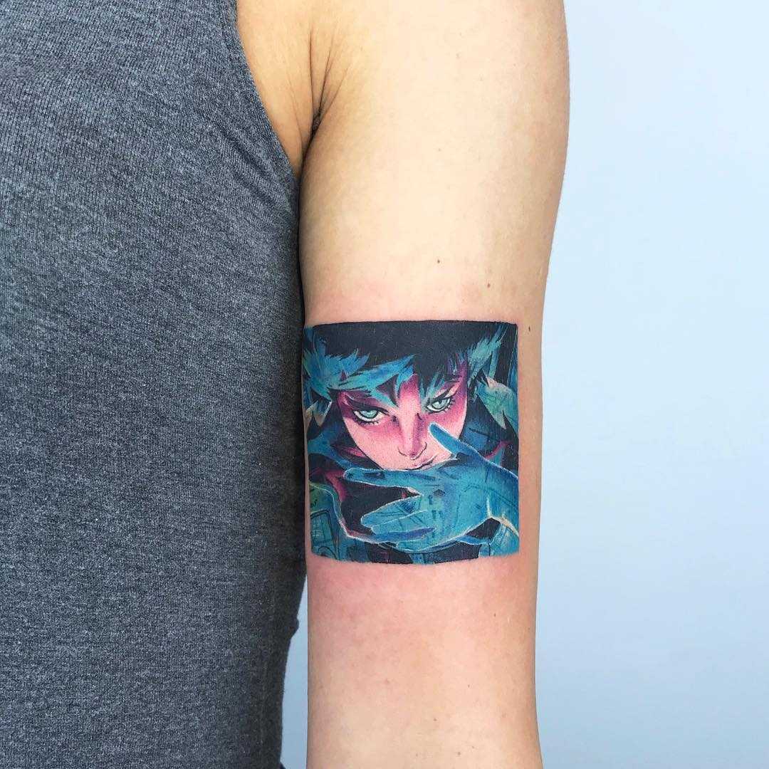 Ghost in the shell by Valeria Yarmola - Tattoogrid.net