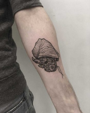 Hermitcrab by tattooist Spence @zz tattoo