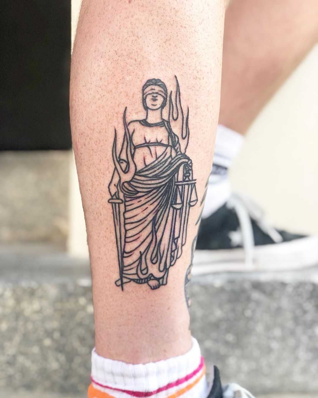 Justice is blind by Hand Job Tattoo