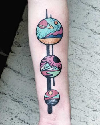 Landscape composition by Eugene Dusty Past