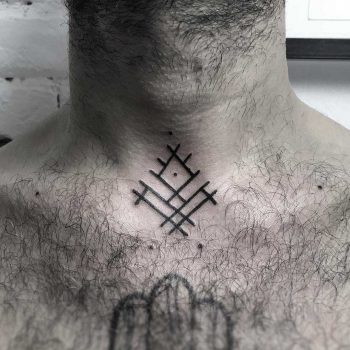 Little protector symbol by Hand Job Tattoo