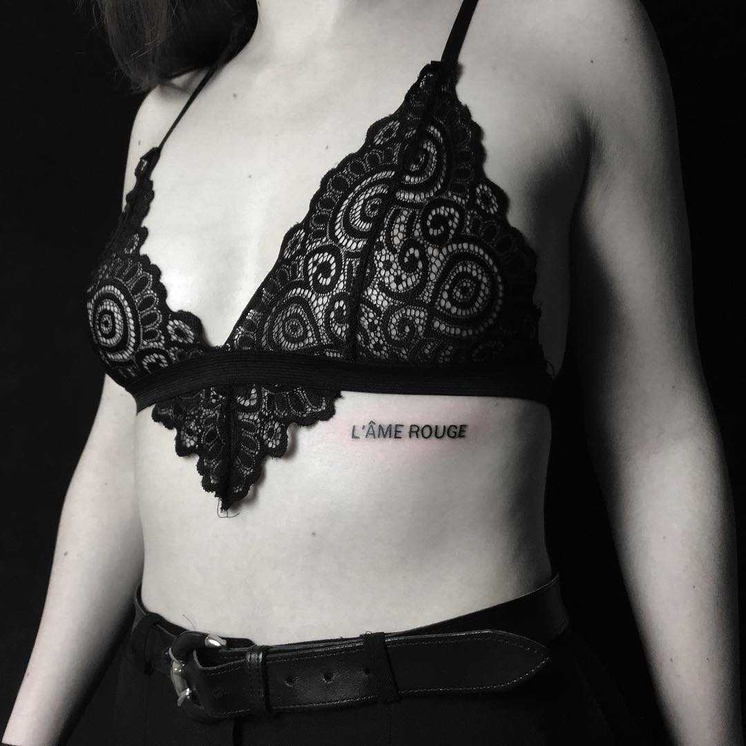 Lâme Rouge tattoo by Johnny Gloom