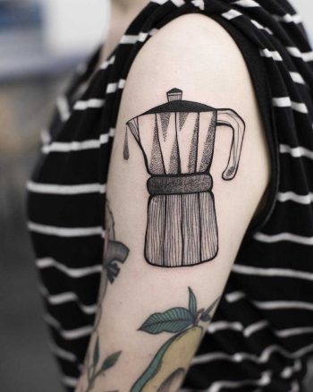 Mokka pot tattoo by Dżudi Bazgrole