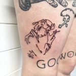 Nick Cave tattoo by Suki Lune