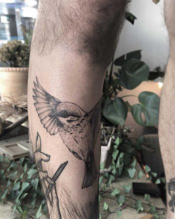 Nightingale by tattooist Spence @zz tattoo