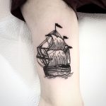 Old ship tattoo by Deborah Pow