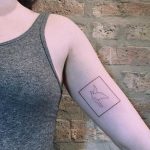 Outline dove tattoo by Chinatown Stropky